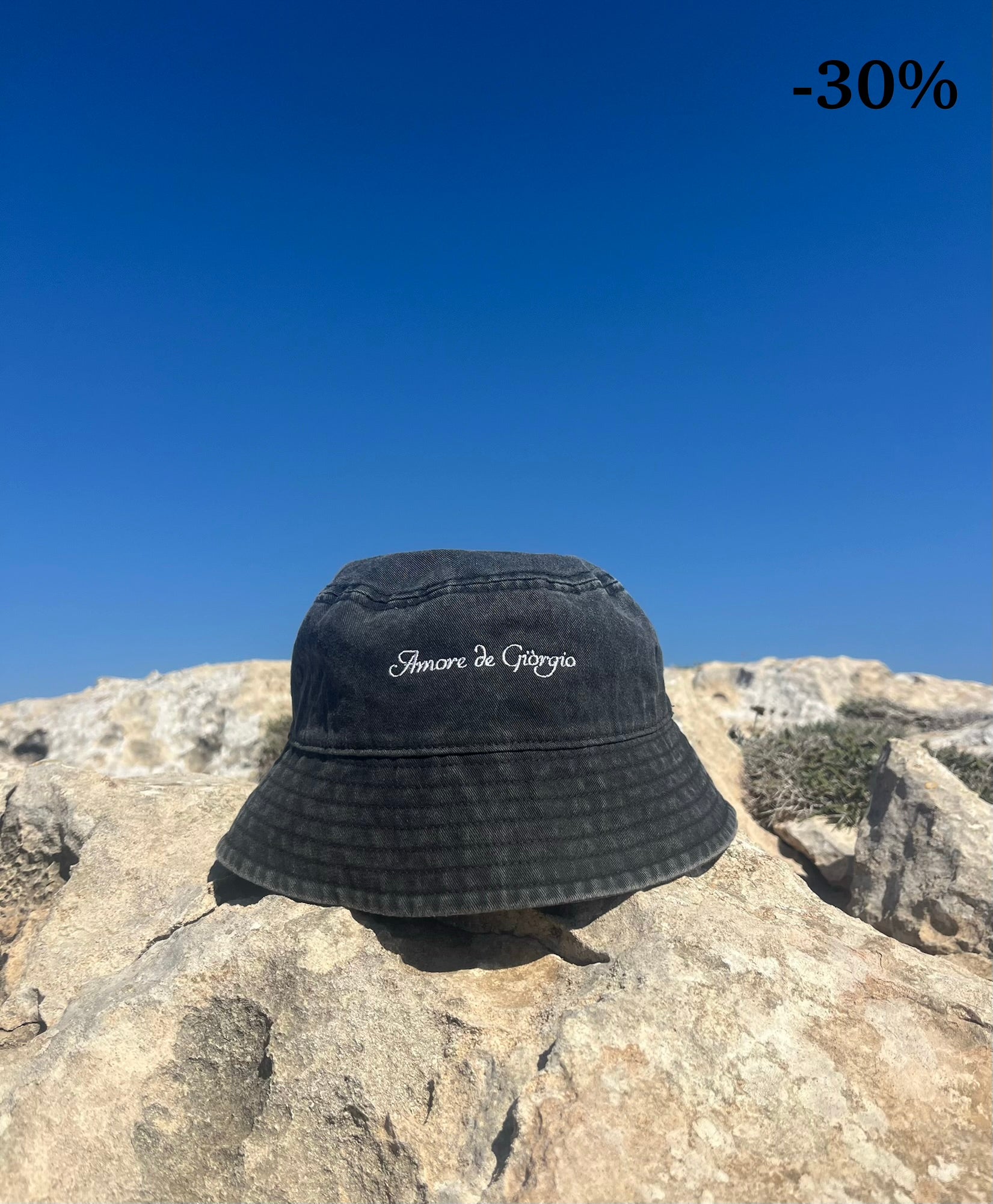 Bucket hat Vintage Black