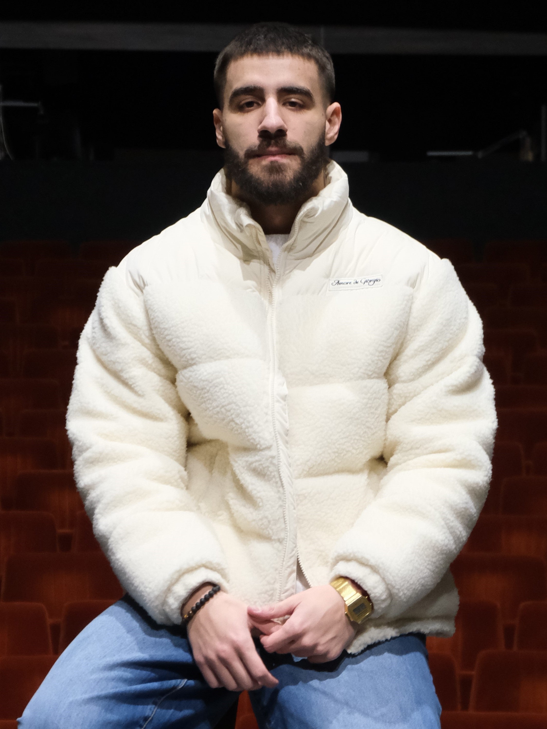 Puffer Jacket Teddy Cream - PRE ORDER