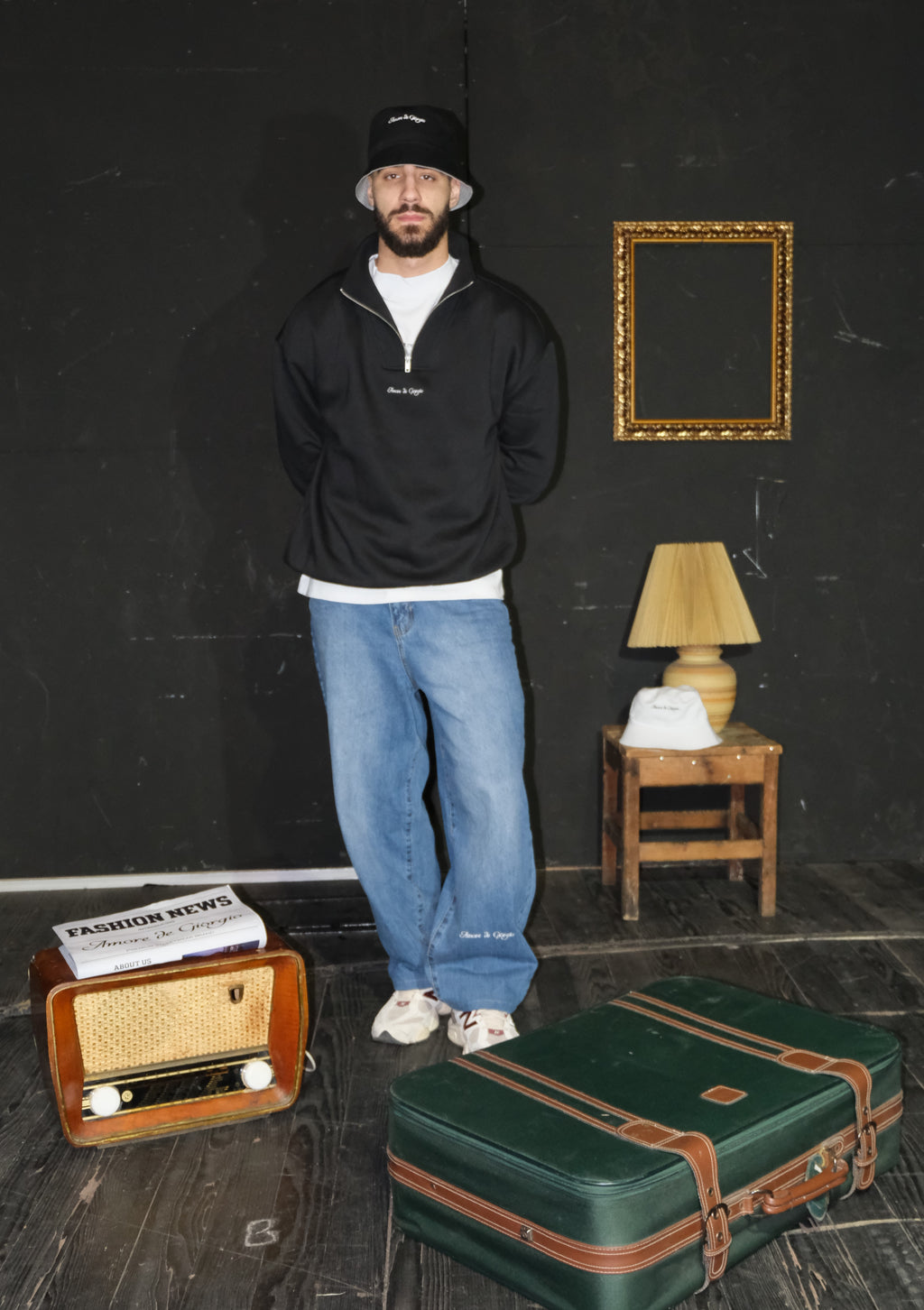 ADG Half Zip Sweatshirt Black